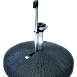 LiRO Midi Lux Grey Poly Rattan mobile umbrella base