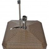 LiRO Midi Plus Lux Brown Poly Rattan mobile umbrella base